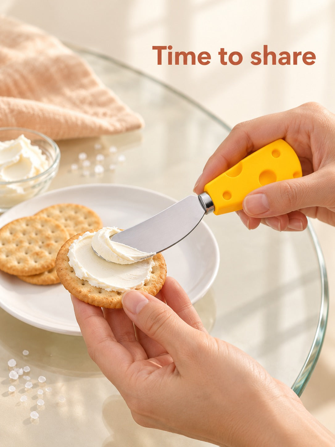 Cheese Knife Set 6-Piece Cute Cheese-Shaped Handles