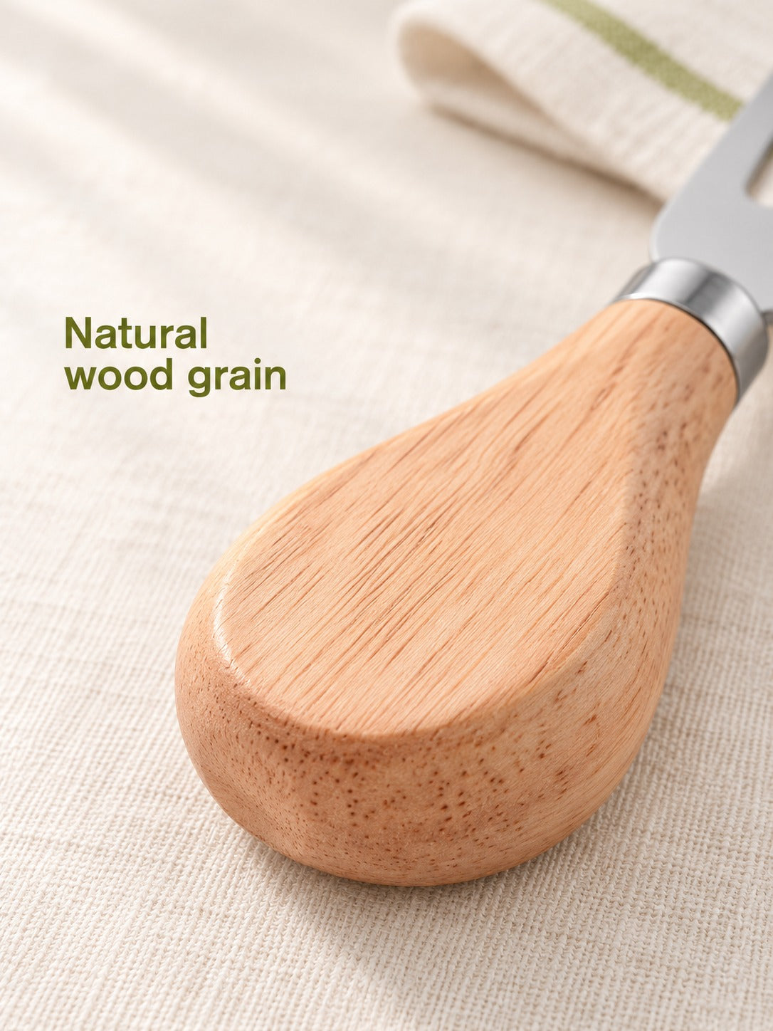 Cheese Knife Set Four Piece Stainless Steel Wood Handle