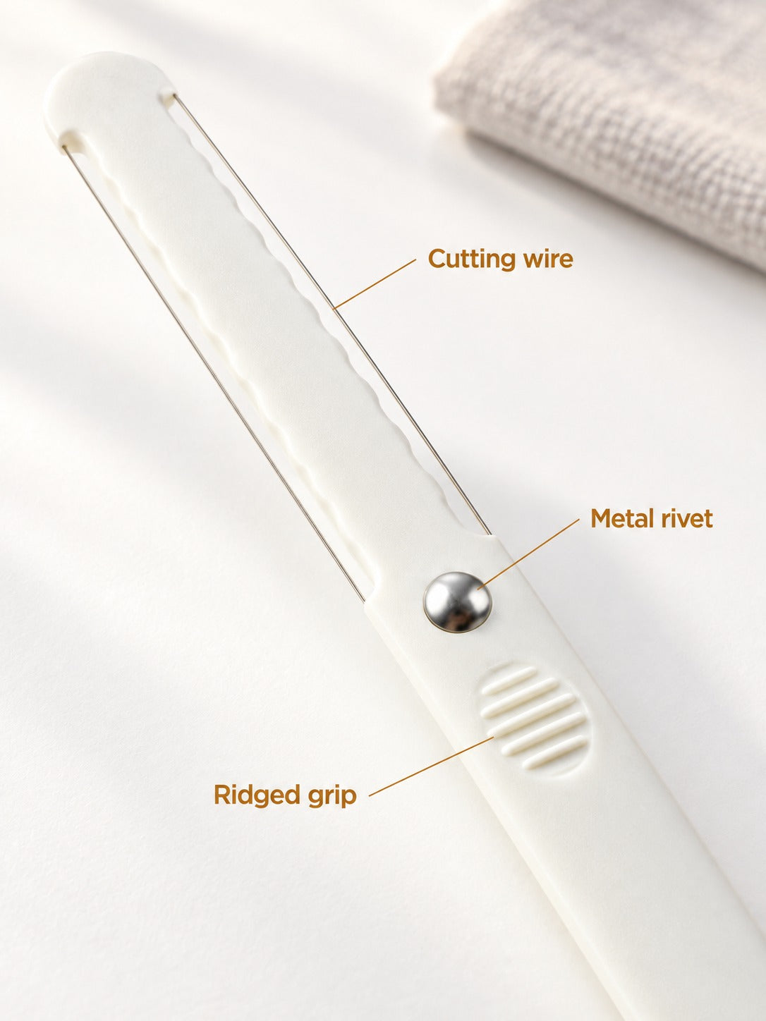 Cheese Slicer Wire Knife for Clean, Even Cheese Slices