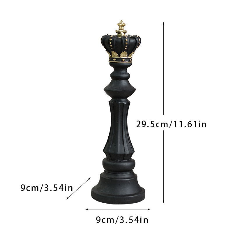 Chess Resin Ornaments for Elegant Luxury Shelf Decor