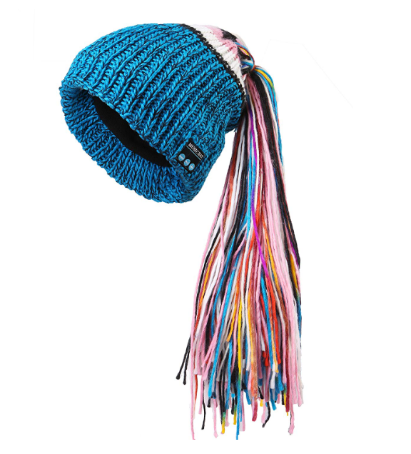 Warm Knit Bluetooth Beanie with Headphones for Women
