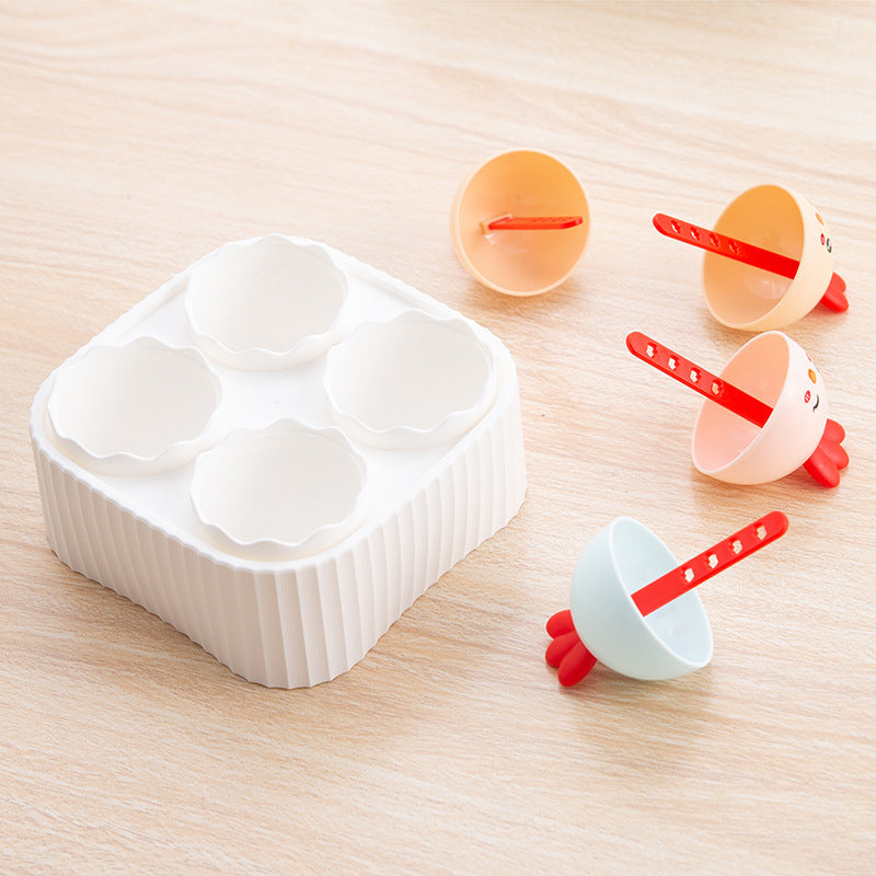 Chicken-Shaped Ice Pop Mold Set for Homemade Popsicles