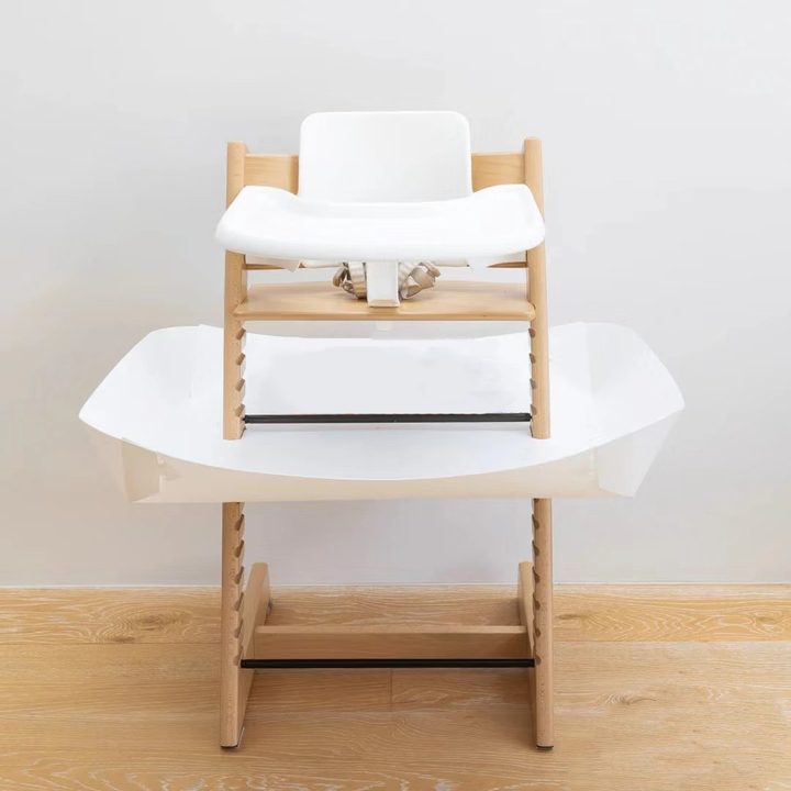 Chair-Mounted Food Catcher for Mess-Free Mealtimes