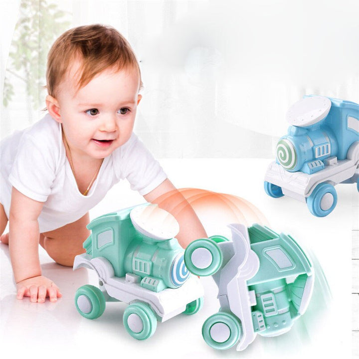 Inertia Stunt Train Toy Car for Active Screen-Free Play