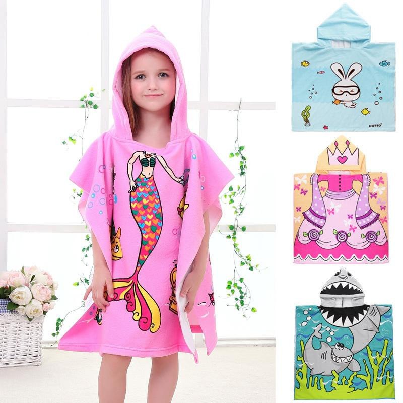Kids Hooded Beach Towel for Quick-Dry Full Coverage