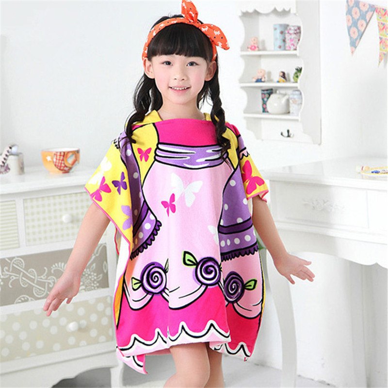Kids Hooded Beach Towel for Quick-Dry Full Coverage