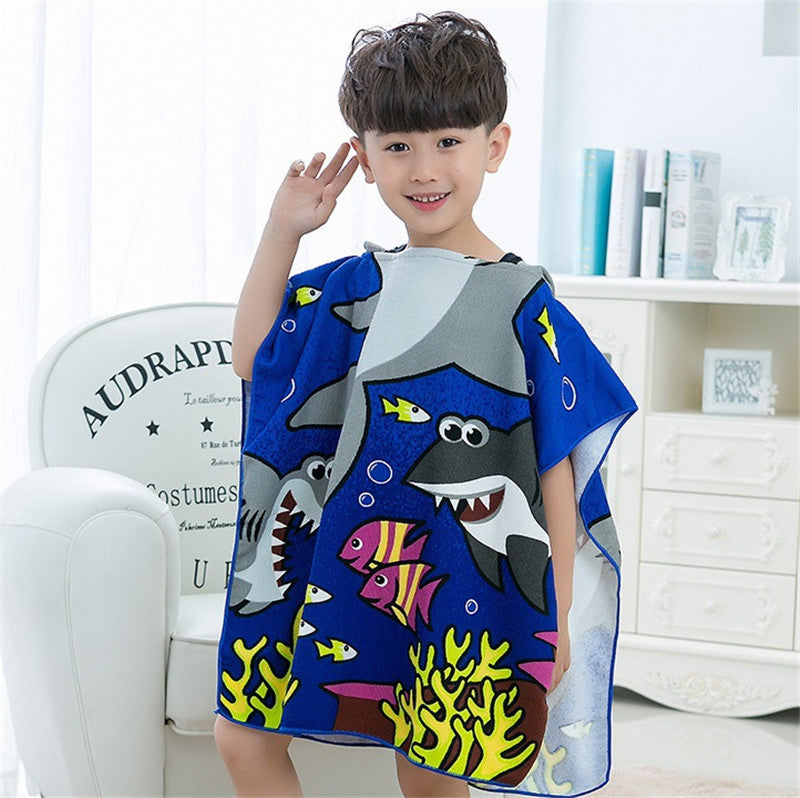 Kids Hooded Beach Towel for Quick-Dry Full Coverage