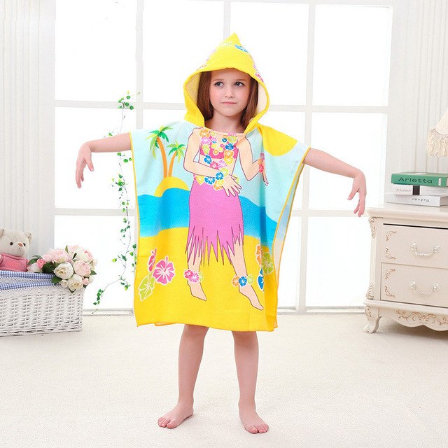 Kids Hooded Beach Towel for Quick-Dry Full Coverage