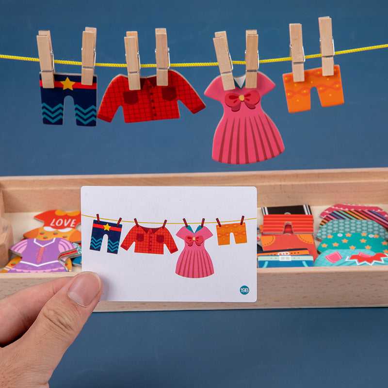 Wooden Dress-Up Puzzle for Screen-Free Learning Play