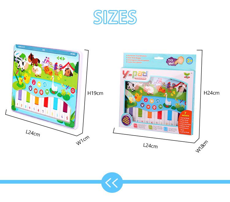 Kids Learning Tablet Toy with Music & Animal Sounds