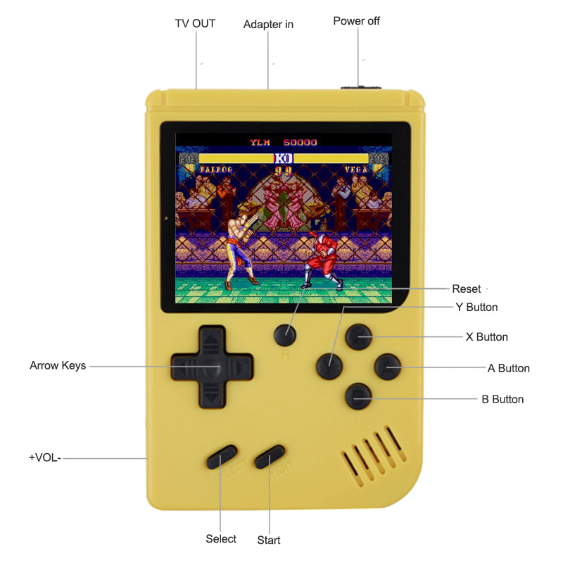 Retro Handheld Game Console for Kids, 168 Classic Games