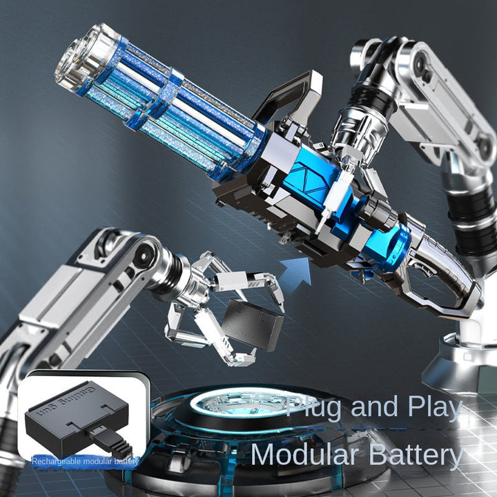 Electric Water Gun Toy With Continuous Twin-Barrel Fun