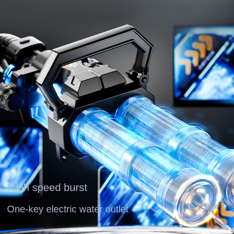 Electric Water Gun Toy With Continuous Twin-Barrel Fun