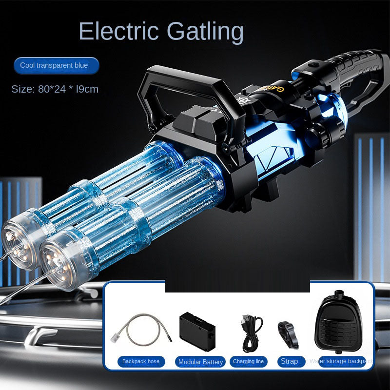 Electric Water Gun Toy With Continuous Twin-Barrel Fun
