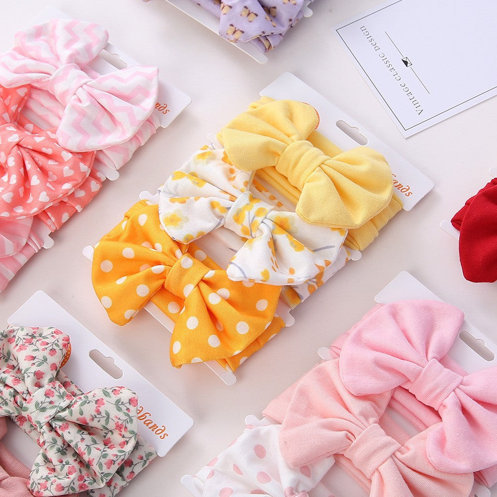 Children's Bow Headbands — Playful Outfit Finishing Set