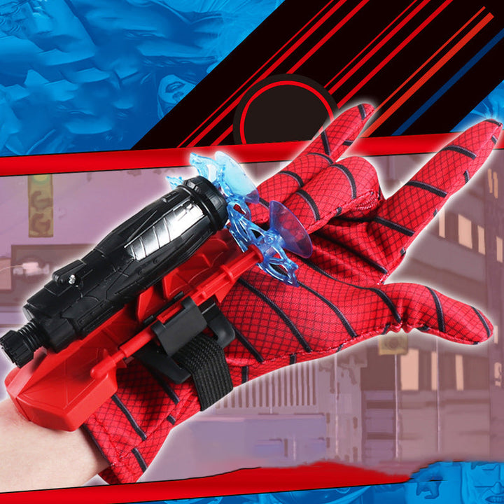 Children's Superhero Launcher Glove With Wall-Sticking Play