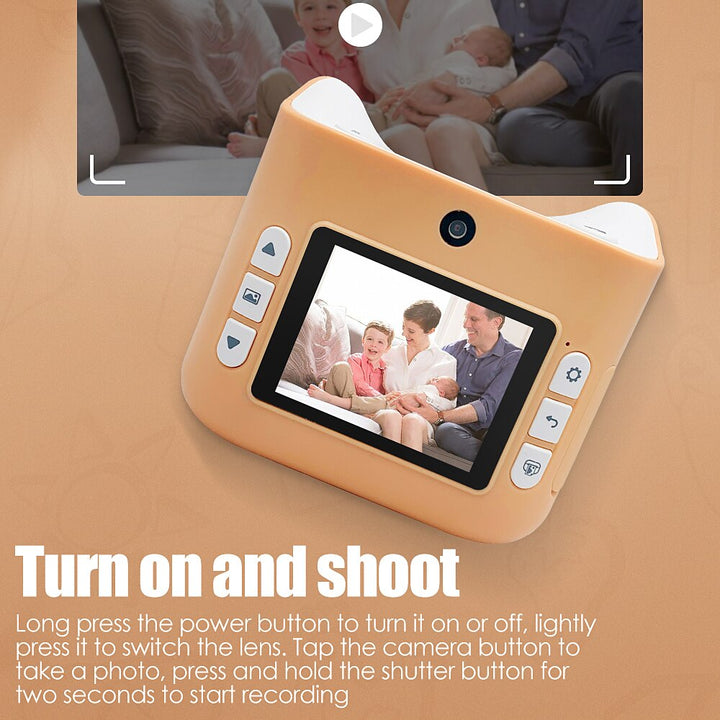 Children's Digital Camera With Instant Print Memories