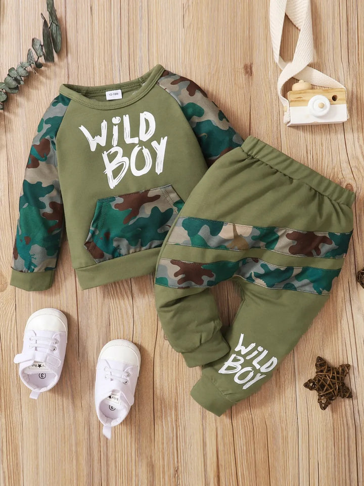 Kids Camouflage Sweatshirt Set — Ready For Play