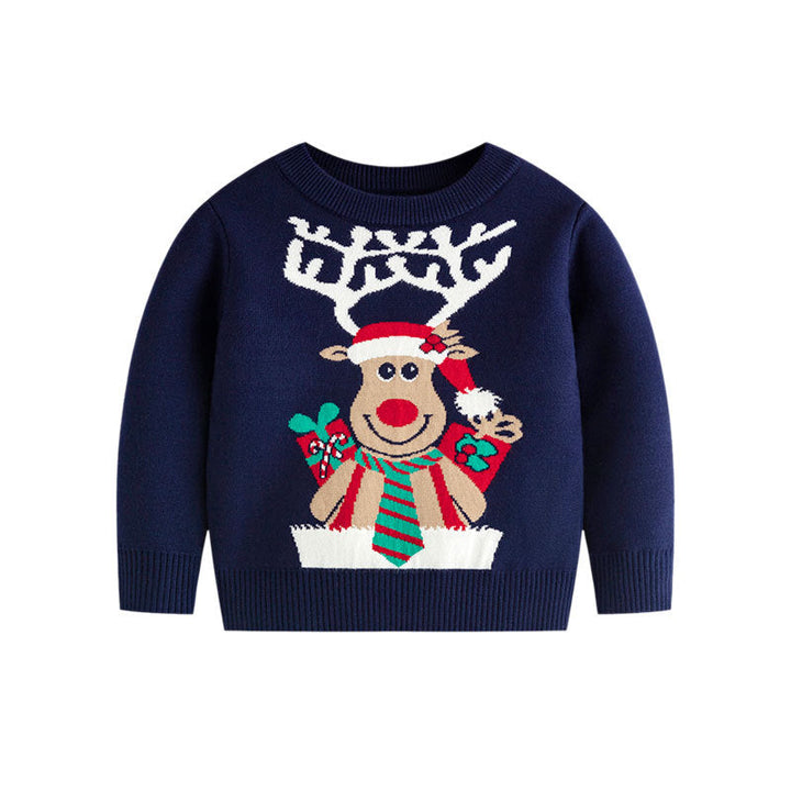 Kids Christmas Reindeer Sweater for Festive Warmth