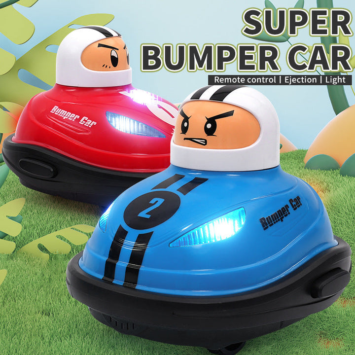 Two-Player Remote Control Bumper Cars With Pop-Up Dolls