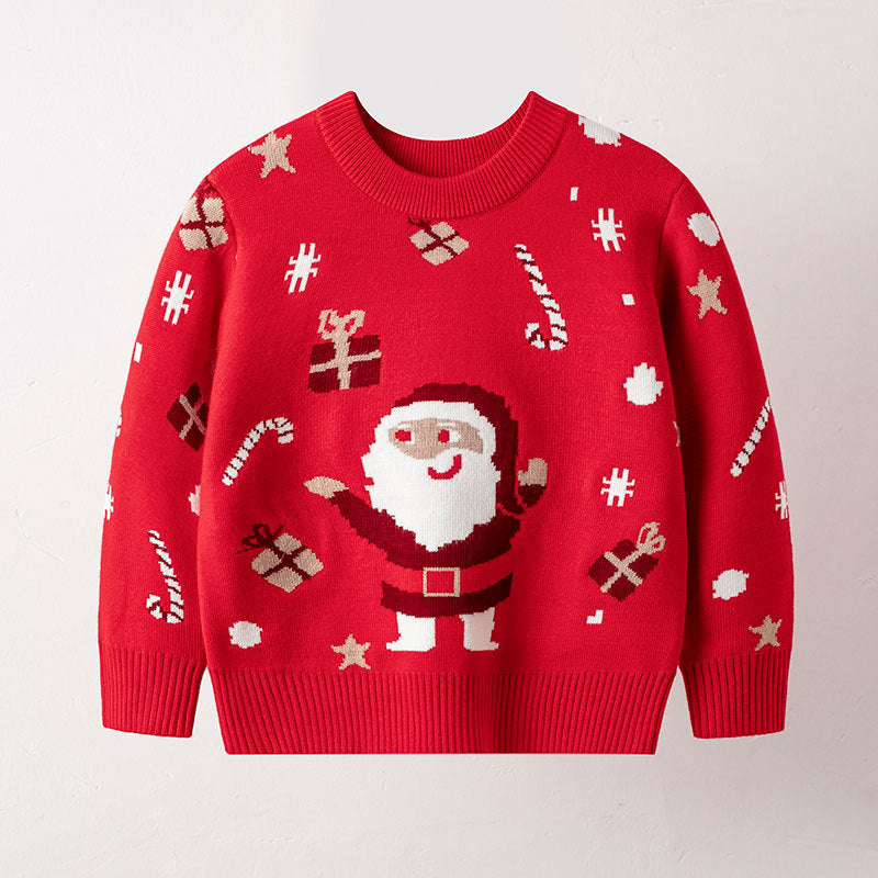 Children's Santa Sweater for Festive Holiday Outfits