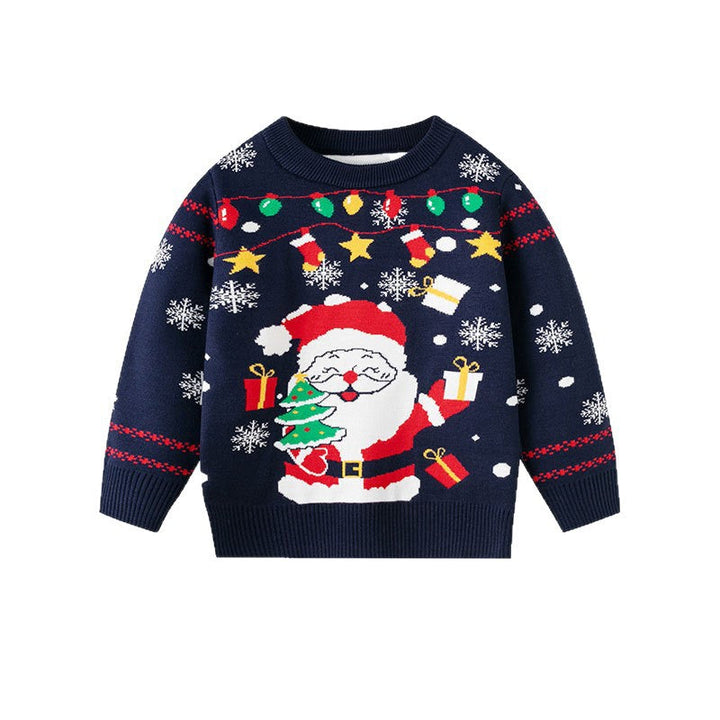 Children's Santa Sweater for Cheerful Winter Style