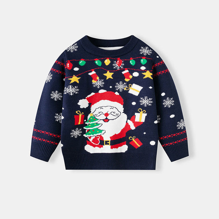Children's Santa Sweater for Cheerful Winter Style