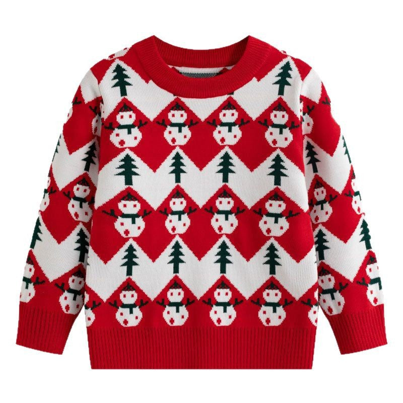 Christmas Baby Sweater | Cozy Snowman Holiday Knit