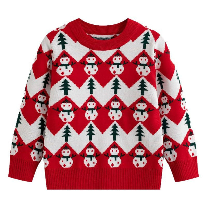 Christmas Baby Sweater | Cozy Snowman Holiday Knit
