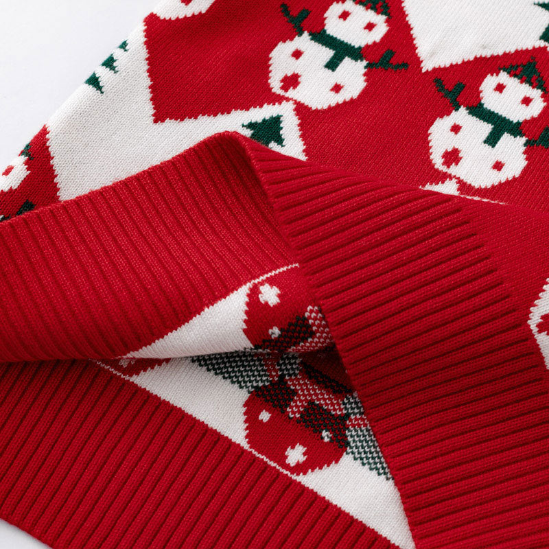 Christmas Baby Sweater | Cozy Snowman Holiday Knit
