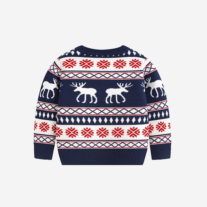 Children's Christmas Sweater – Nordic Reindeer Knit