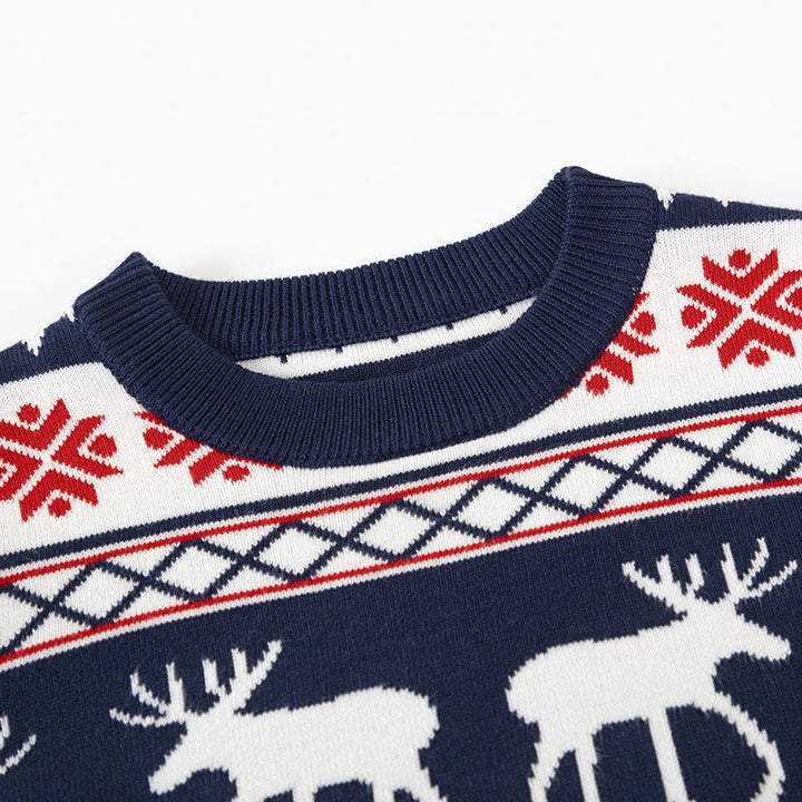 Children's Christmas Sweater – Nordic Reindeer Knit