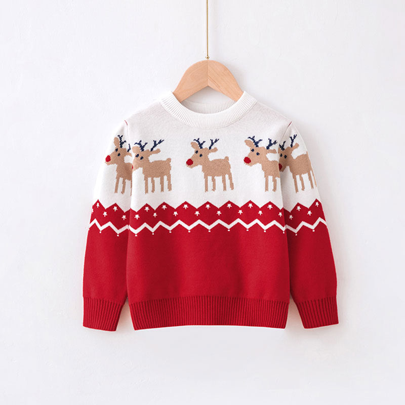 Children's Reindeer Christmas Sweater | Cozy Knitwear