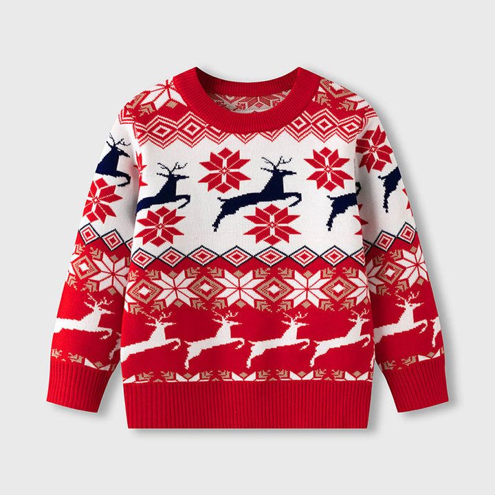 Cozy Knit Sweater — Festive Reindeer Holiday Style
