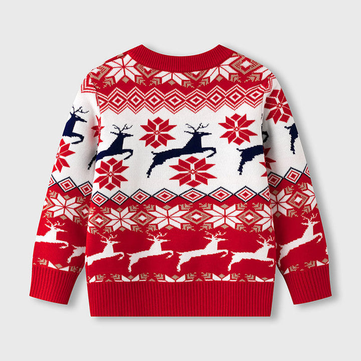 Cozy Knit Sweater — Festive Reindeer Holiday Style