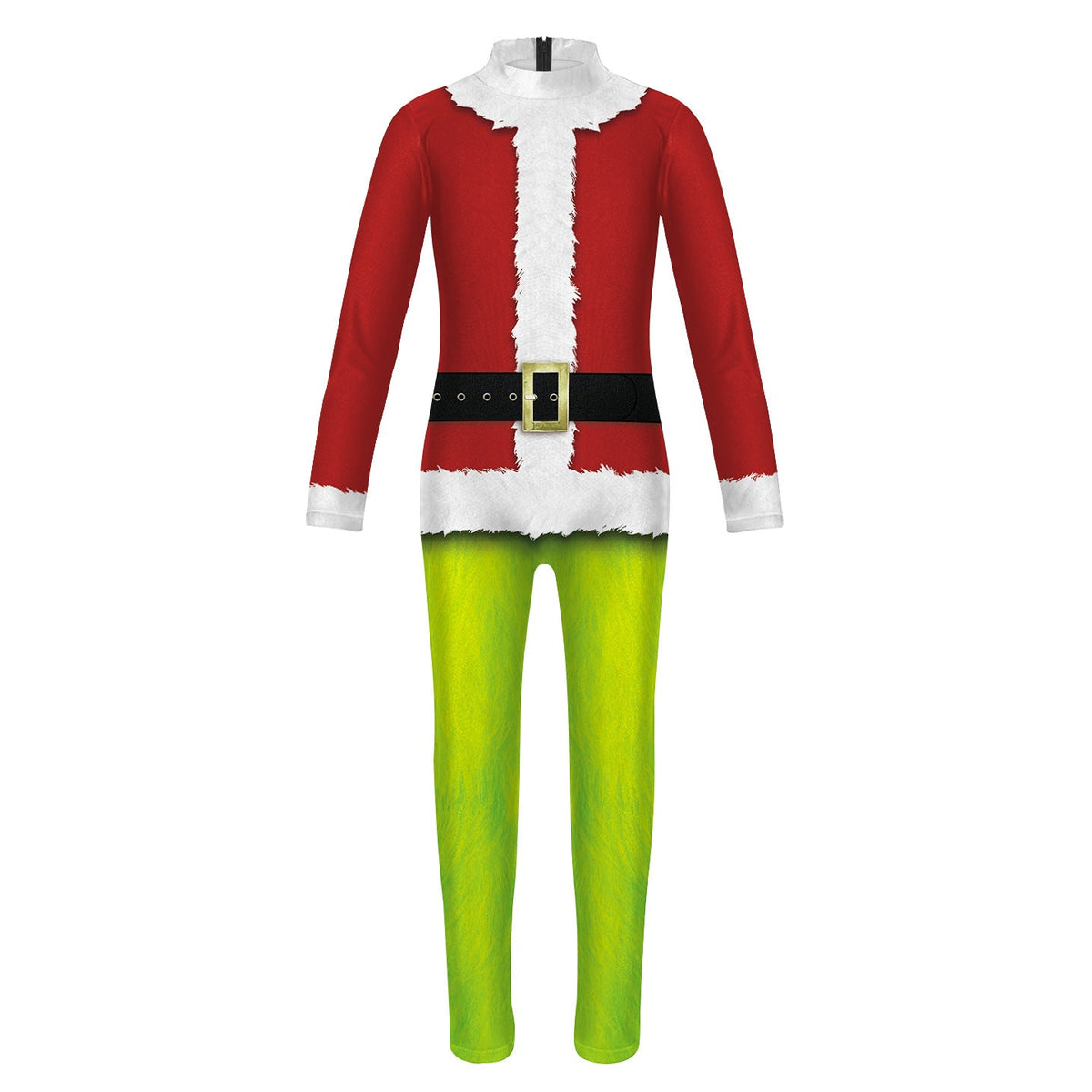 Children's Christmas Monster Costume With Striped Scarf