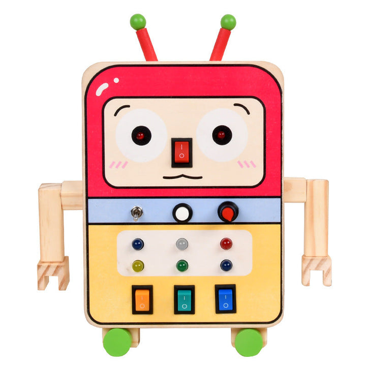 Children's Busy Board Robot for Screen-Free STEM Play