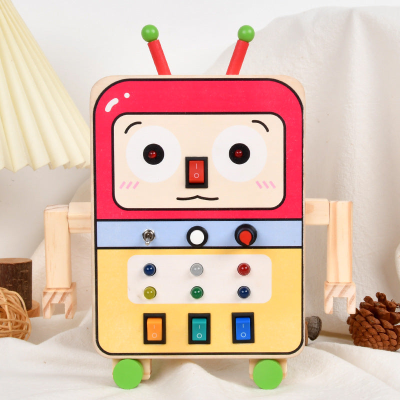 Children's Busy Board Robot for Screen-Free STEM Play