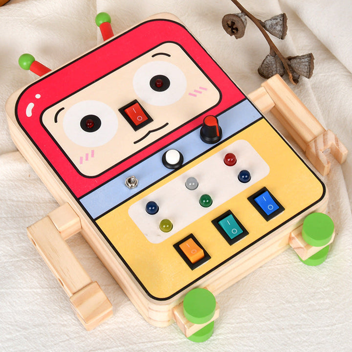 Children's Busy Board Robot for Screen-Free STEM Play
