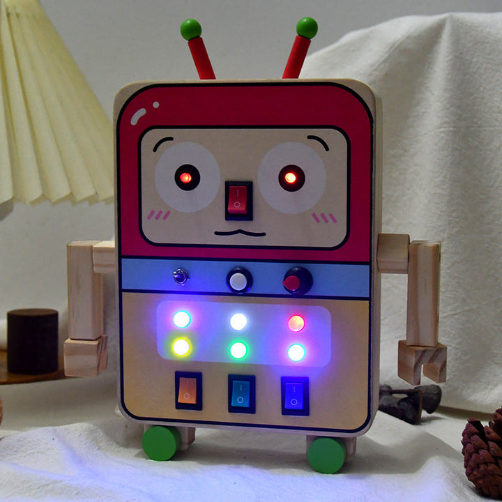 Children's Busy Board Robot for Screen-Free STEM Play
