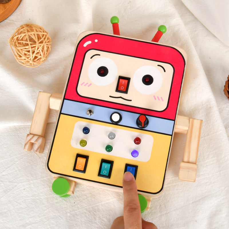 Children's Busy Board Robot for Screen-Free STEM Play