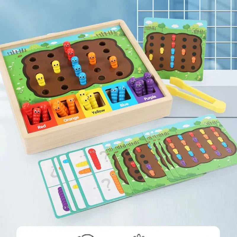 Children’s Color Sorting Caterpillar Game for Preschool