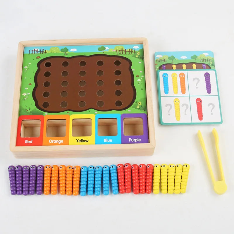 Children’s Color Sorting Caterpillar Game for Preschool