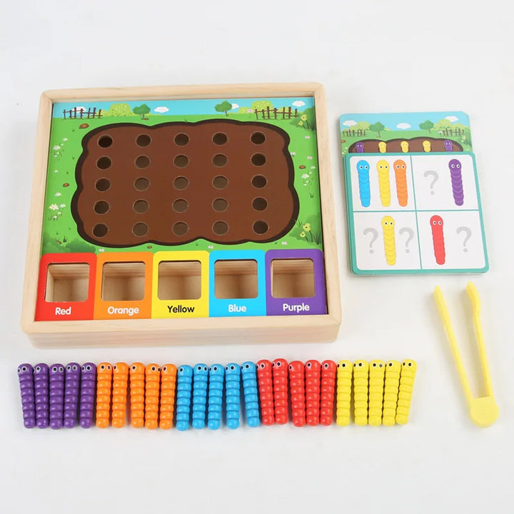 Children’s Color Sorting Caterpillar Game for Preschool