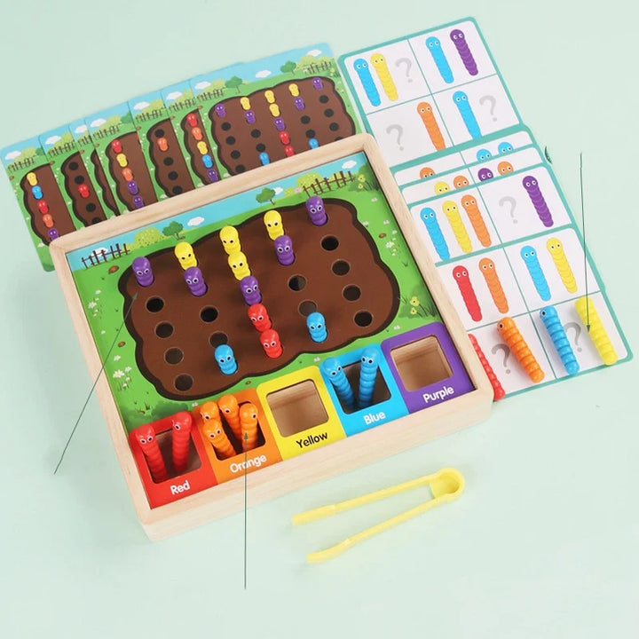 Children’s Color Sorting Caterpillar Game for Preschool