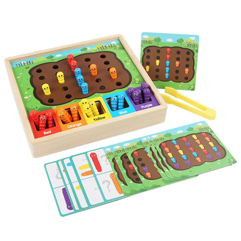 Children’s Color Sorting Caterpillar Game for Preschool