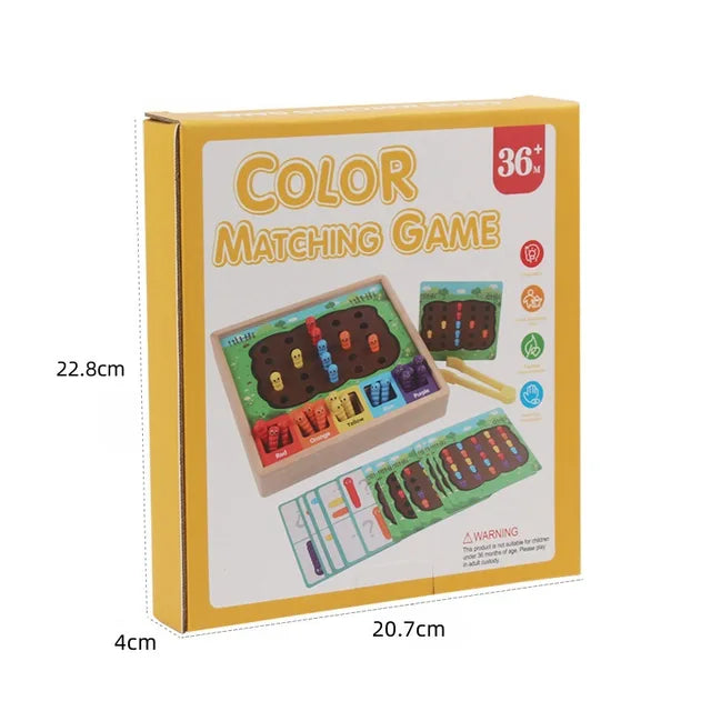 Children’s Color Sorting Caterpillar Game for Preschool