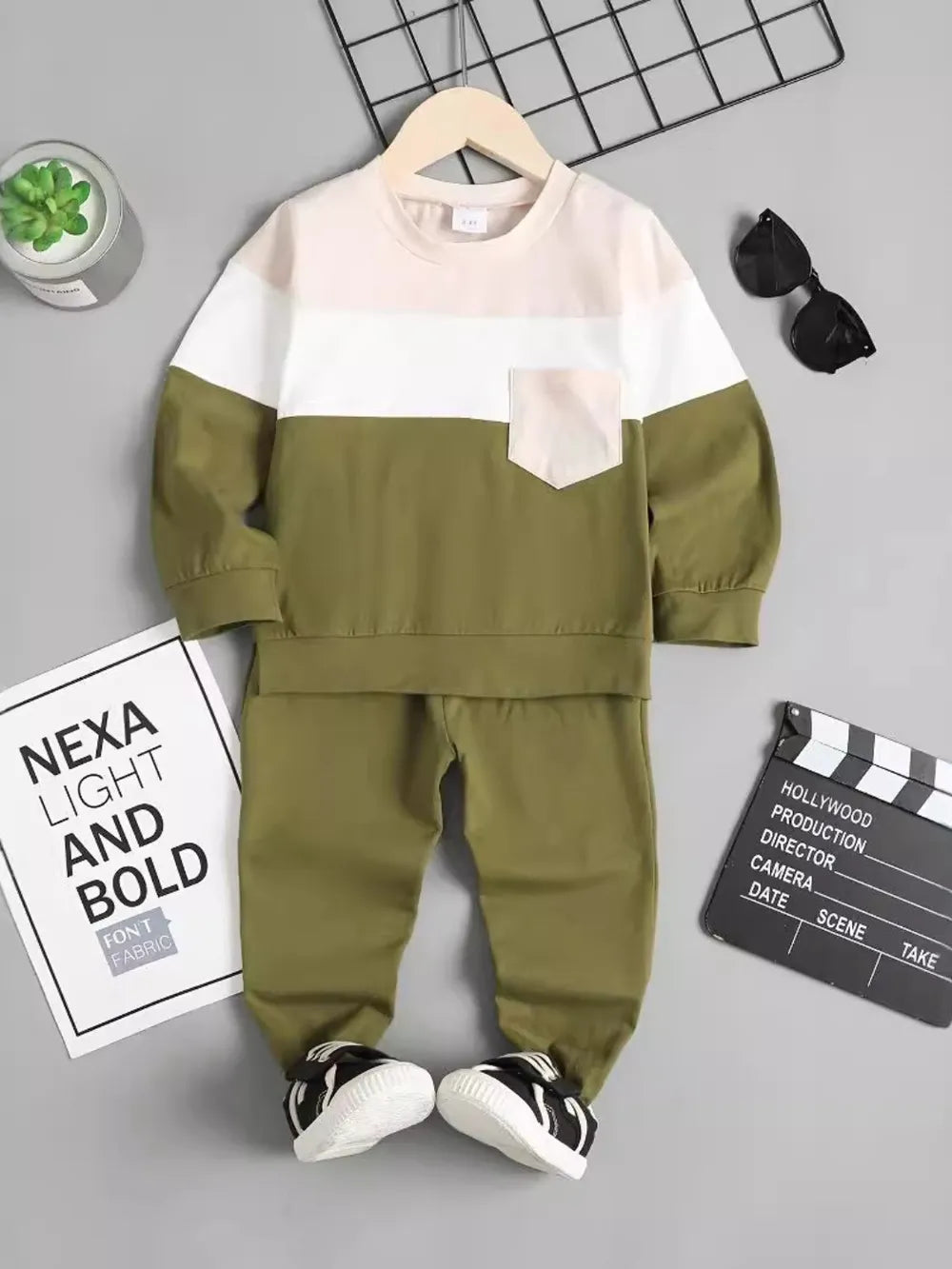Children's Color-Block Set for Easy Everyday Style