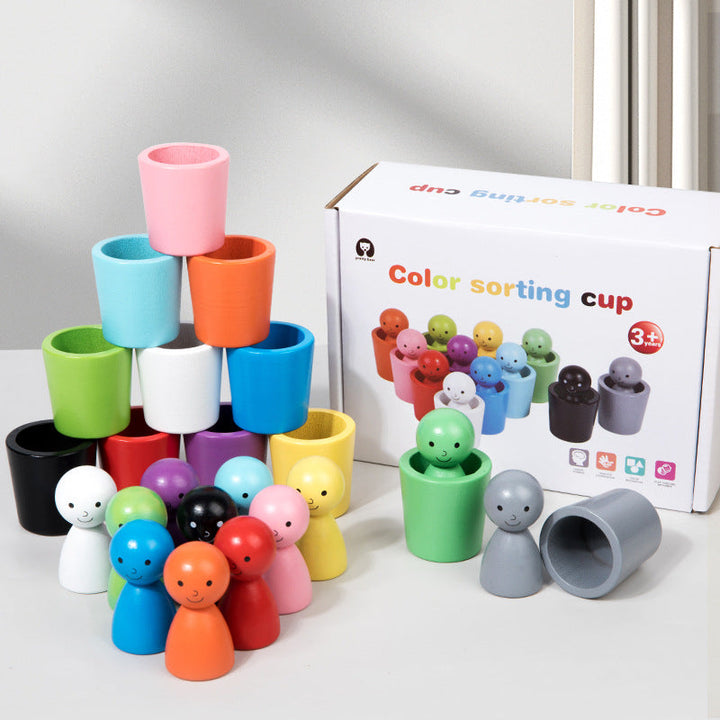 Color Sorting Cups for Kids | Fine-Motor Learning Toy