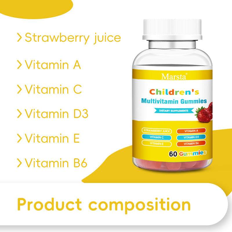 Children's Multivitamin Gummies with Strawberry Taste
